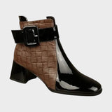 Samara | Leather Ankle Boots with Heel