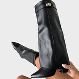 Luna | High-Cut Leather Boots