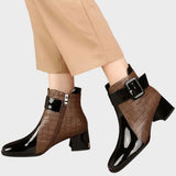 Samara | Leather Ankle Boots with Heel