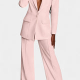 Marnie Tailored Blazer and Wide-Leg Pants Set