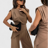 Sofia – Asymmetric Set with Draped Shoulders