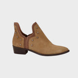 Star | Suede Ankle Boots with Pointed Toe