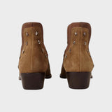 Star | Suede Ankle Boots with Pointed Toe