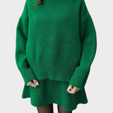 Lara | Skirt and Knit Sweater Set
