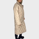 Ofira | Reversible Quilted Coat with Leopard Lining