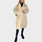 Ofira | Reversible Quilted Coat with Leopard Lining