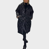Ofira | Reversible Quilted Coat with Leopard Lining