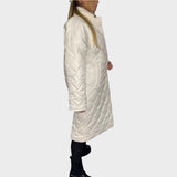 Ofira | Reversible Quilted Coat with Leopard Lining