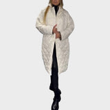 Ofira | Reversible Quilted Coat with Leopard Lining