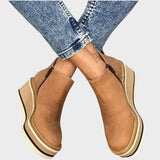Vina | Leather Ankle Boots with Platform