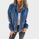 Ella | Corduroy Hooded Jacket