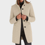 Dalila | Elegant Coat with Buttons