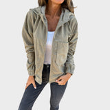 Ella | Corduroy Hooded Jacket