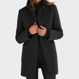 Dalila | Elegant Coat with Buttons