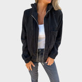 Ella | Corduroy Hooded Jacket