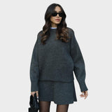 Lara | Skirt and Knit Sweater Set
