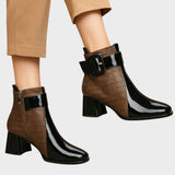 Samara | Leather Ankle Boots with Heel