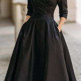Noelia – Midi Dress in Satin