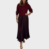 Anabela | Sweater and Pleated Skirt Set