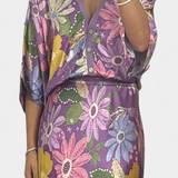 Shae Soft Floral Peplum Blouse and Skirt Set