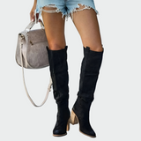 Daniela - Elegant Knee-High Leather Orthopedic Boots