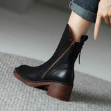 Araceli - Leather Ankle Boots