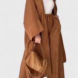 Caspian Relaxed Two-Piece Set with Long Kimono