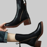Araceli - Leather Ankle Boots
