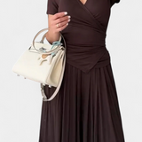 Ruslana Comfortable Two-Piece Set with Cross V-Neck