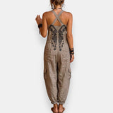 Emma | Relaxed Boho Jumpsuit with Contrast Detail & Pockets