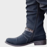 Gloria | High-Top Boot with Woven Mesh Detail
