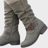 Gloria | High-Top Boot with Woven Mesh Detail