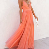 Coral Fade Dress