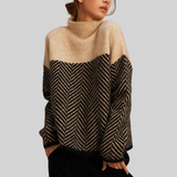 Marianne | Geometric-Pattern Cable Knit Jumper