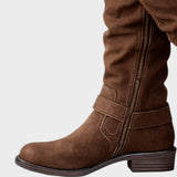 Gloria | High-Top Boot with Woven Mesh Detail