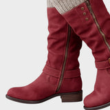 Gloria | High-Top Boot with Woven Mesh Detail