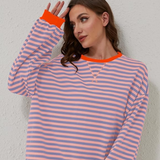Hazel | Oversized Striped Knit Jumper