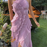 Pleated Evening Dress