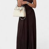 Ruslana Comfortable Two-Piece Set with Cross V-Neck