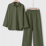 Skye Two-Piece Linen and Cotton Set with Relaxed Silhouette