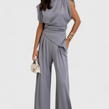 Sofia – Asymmetric Set with Draped Shoulders
