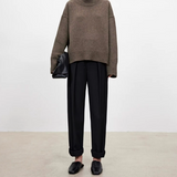 Beatrice | Cable Knit Roll Neck Jumper