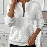 Nora | Zip-Up Knit Pullover
