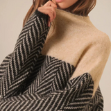 Marianne | Geometric-Pattern Cable Knit Jumper