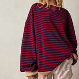 Hazel | Oversized Striped Knit Jumper