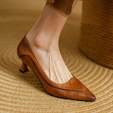 Belle Genuine Leather High Heel Shoes