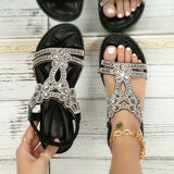 Maison – Orthopedic sandals with crystal details