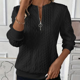 Nora | Zip-Up Knit Pullover