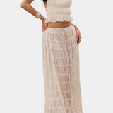 Eugenie Set with Pleated Top and Skirt