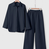 Skye Two-Piece Linen and Cotton Set with Relaxed Silhouette